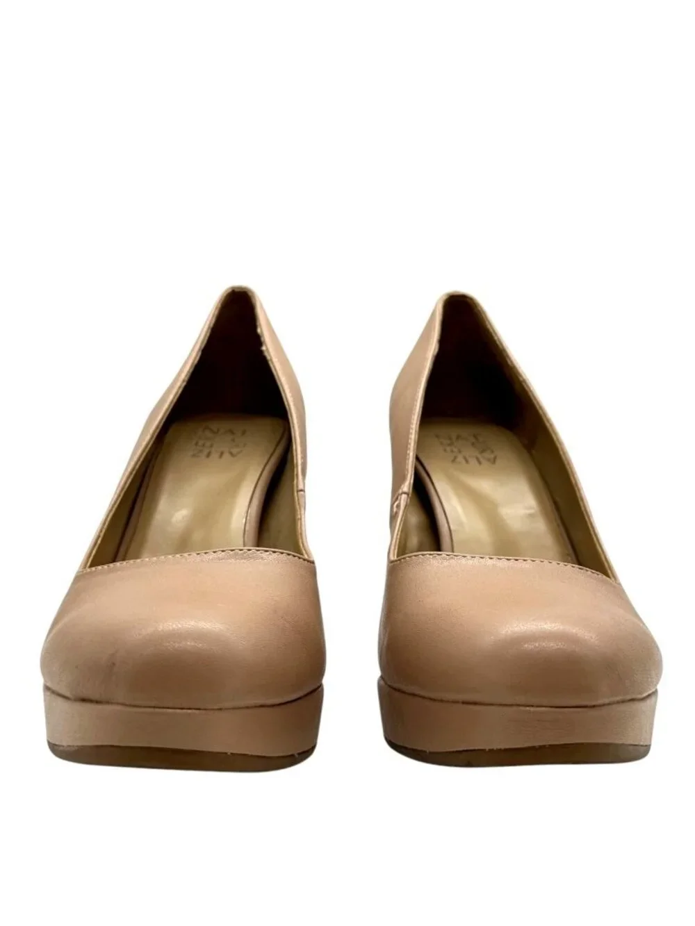 Naturalizer Berlin Platform Pumps 10 Closed Toe Dress Shoes Work Office Nude